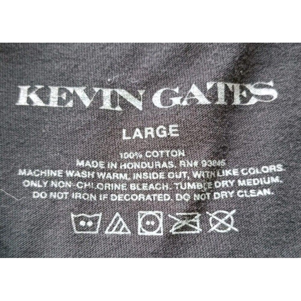 Kevin Gates T-Shirt Men's Large Only The Generals Tour Merch Black Short Sleeve - Picture 3 of 7